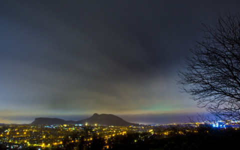 Aurora Boreal vista en Edinburgo