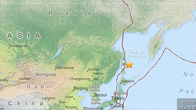 Temblor 7.7 en Rusia y Japón