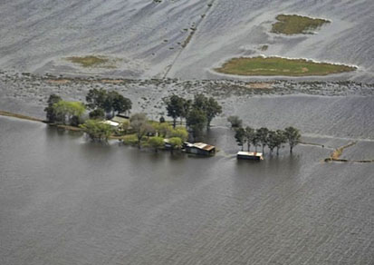 Inundación en Argentina