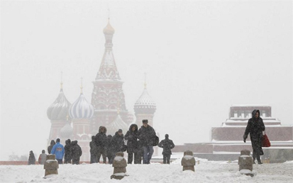 Ola de frío en Rusia