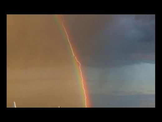 arcoiris rayo