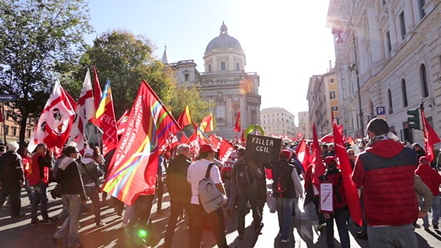 protestas en roma