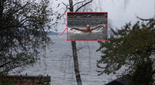 Putin in Swedish waters