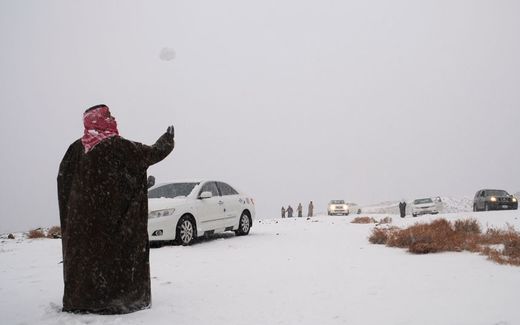 Snow in Saudi-Arabia