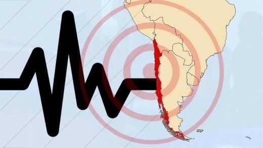 Mapa terremoto chile