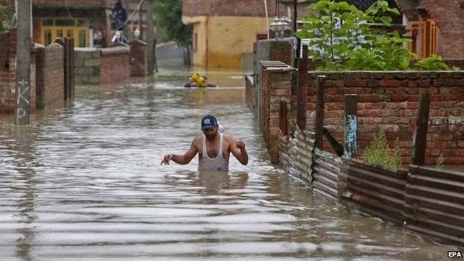 Inundaciones Cachemira