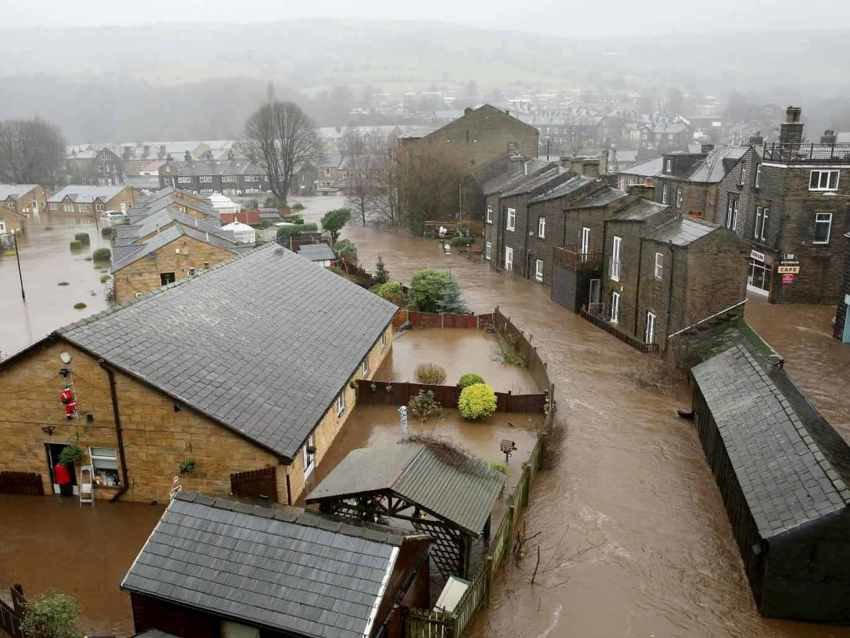 Mytholmroyd, West Yorkshire inundaciones