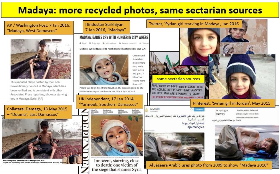 Se publican fotos manipuladas en la guerra propagandística contra Siria