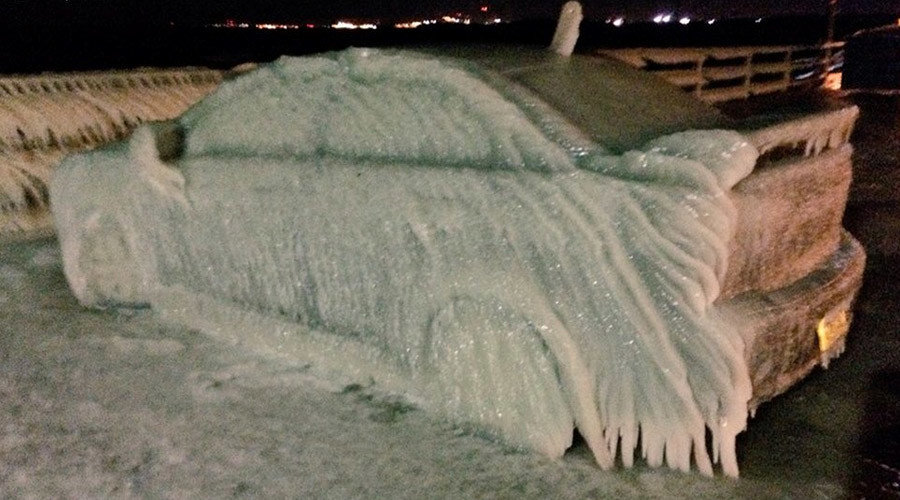 Frozen car