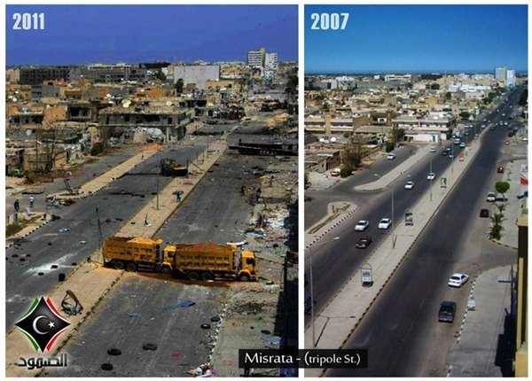 Lybia before and after 2011