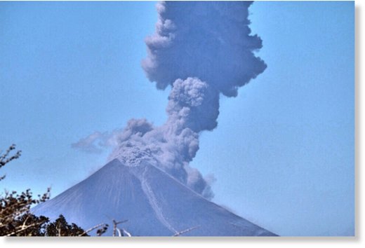 Nicaragua’s Momotombo Volcano continues to erupt after a century of inactivity, on Sunday, Feb. 21, 2016.  