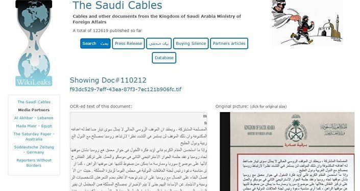 Wikileaks The Saudi Cables