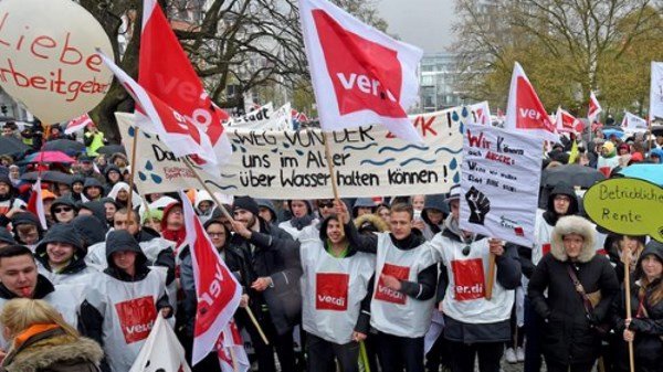 protestas huelga en Alemania 2016