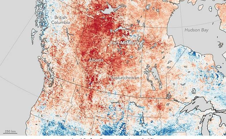 map fort mcmurray wildfire