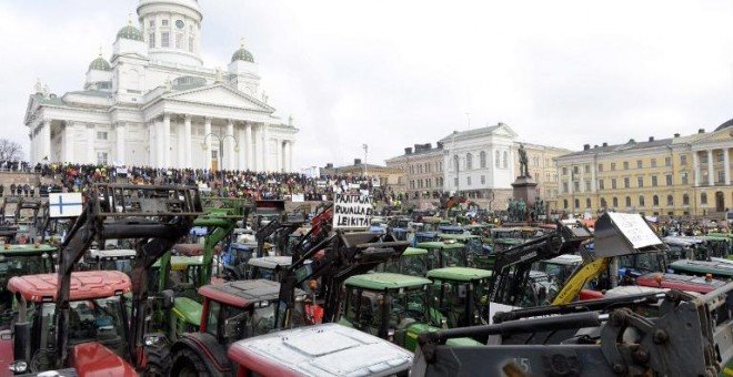protestas finlandia