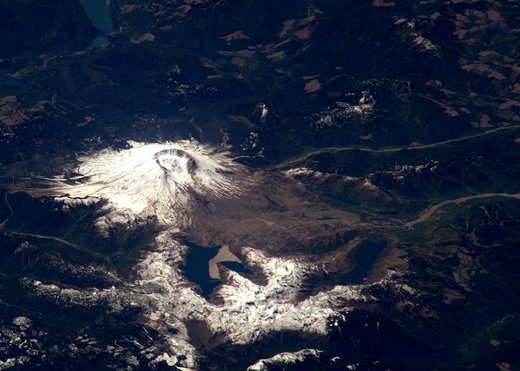 Clic para aumentar Mount St. Helen from ISS