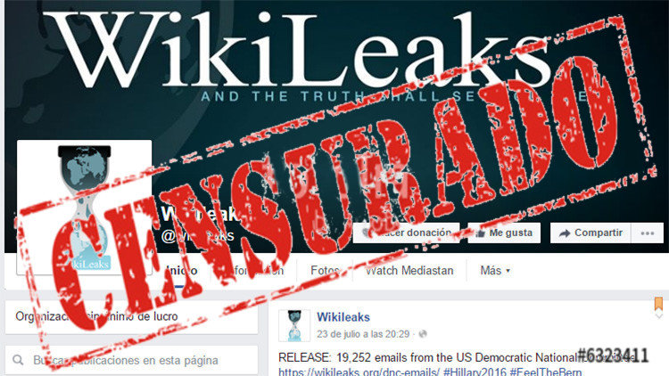 wikileaks censurado