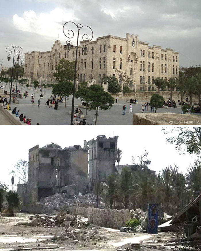 siria antes después guerra