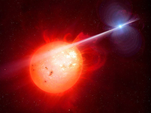 sistema binario estelar AR Scorpii