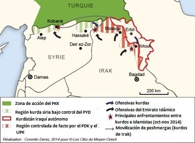 mapa territorios kurdos