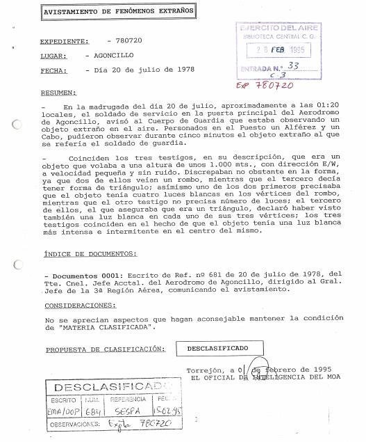 ufo ovni españa spain 