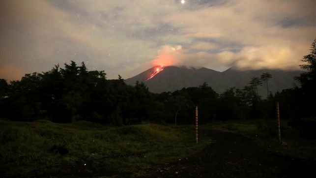 El volcán guatemalteco de Fuego
