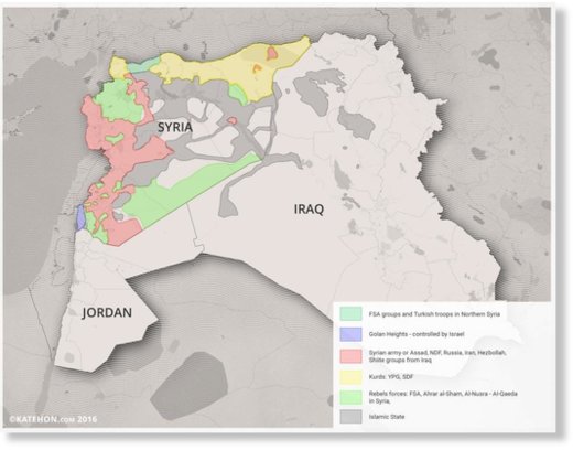 mapa medio oriente siria turquía irak