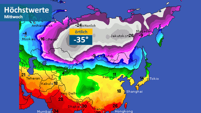 temperaturas siberia