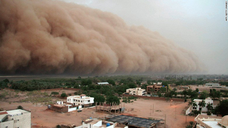 Tormenta de arena en Sudán