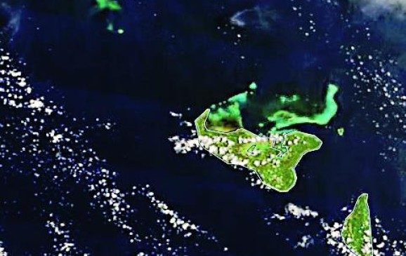  la isla de Tongatapu volcán