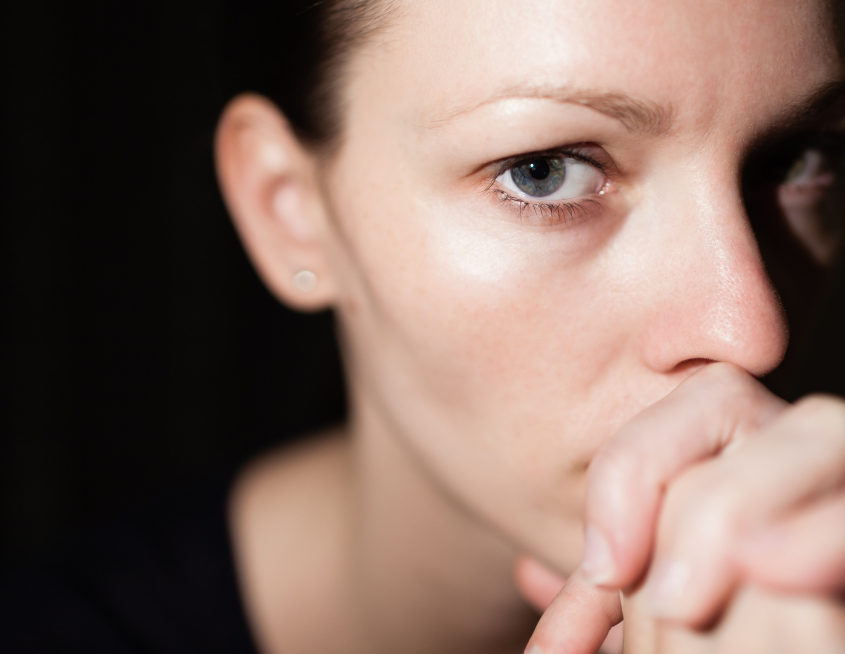 woman worrying
