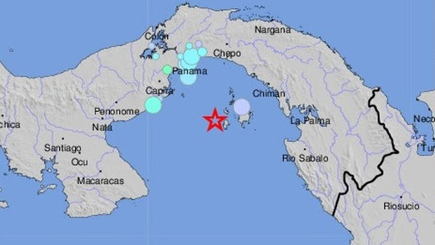 Sismo de 5.0 grados de magnitud sacude el Golfo de Panamá. 