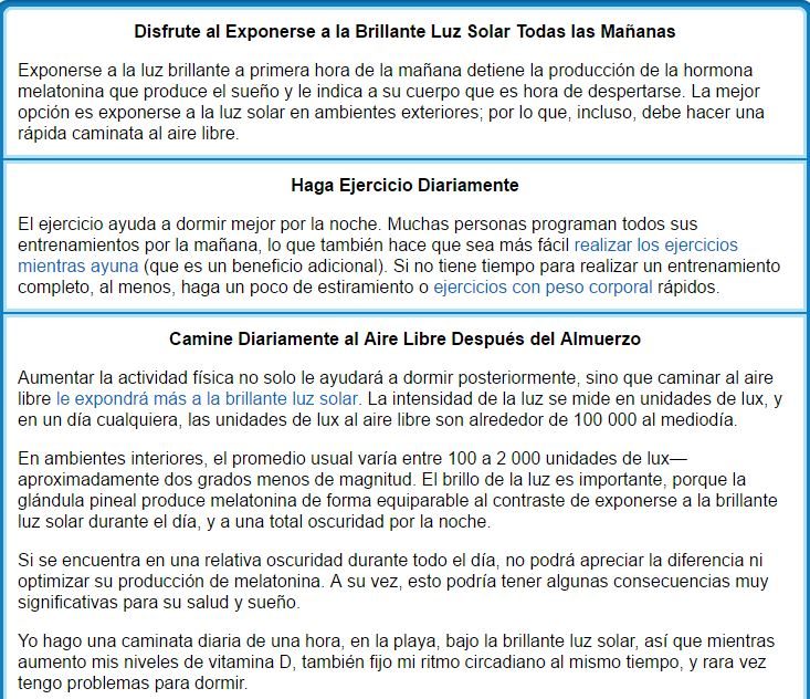 dormir mejor