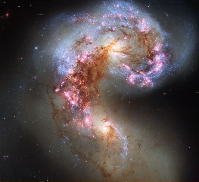Colisión entre las galaxias Antena