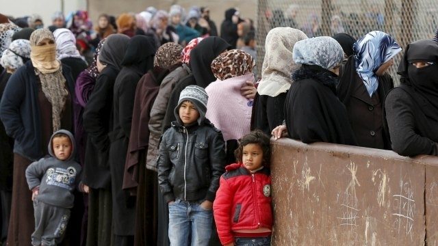 civiles refugiados siria