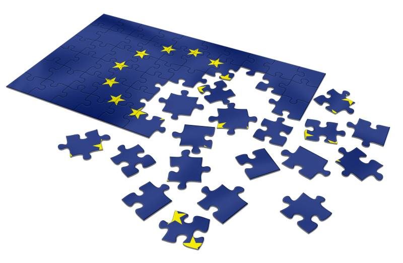 EU breakup european Union flag