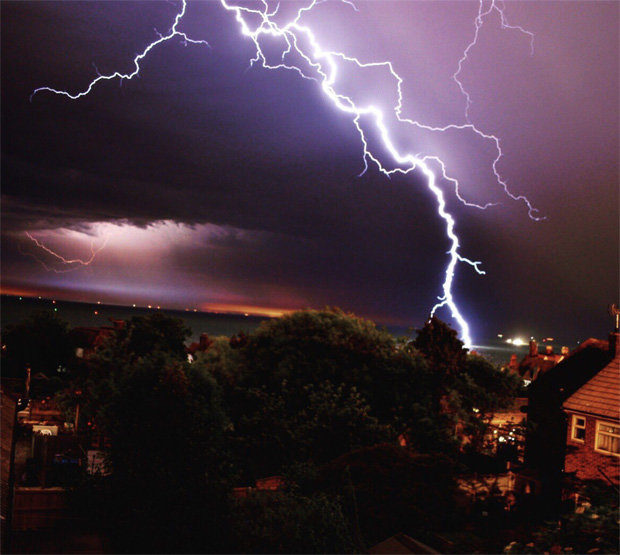 POWERFUL: Dangerous lightning storms have caused unease across the UK