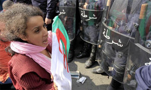 Manifestantes Argelia