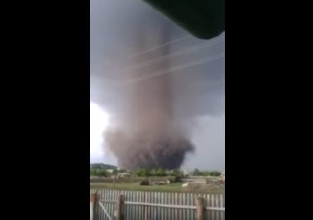 Tornado in Omsk, Russia