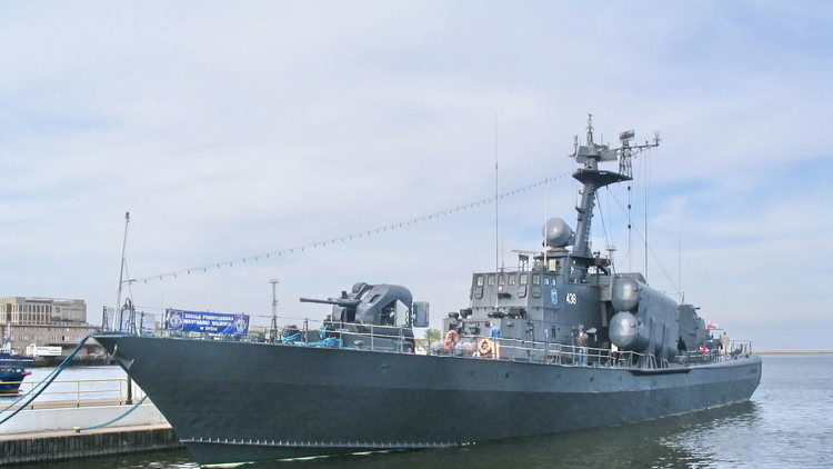 Un buque de clase Tarantul I de la Marina de Yemen.