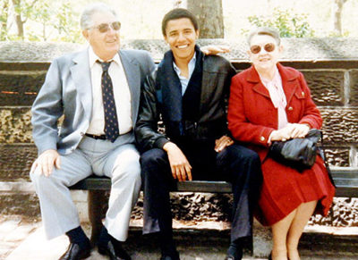 Obama y sus abuelos maternos,