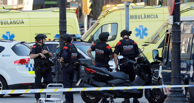 atentado en Barcelona.
