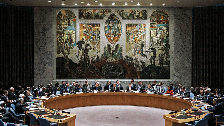 El debate abierto del Consejo de Seguridad de la ONU en Nueva York, el 23 de febrero de 2015.