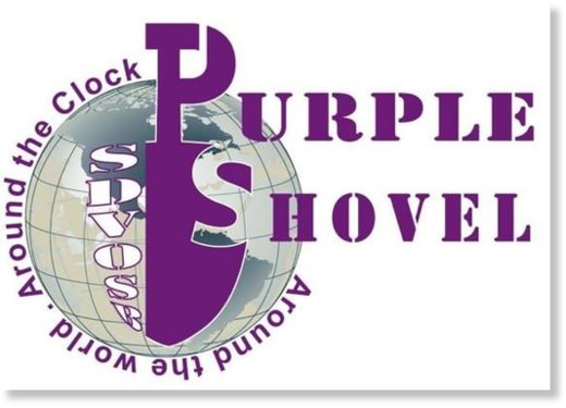 Purple shovel
