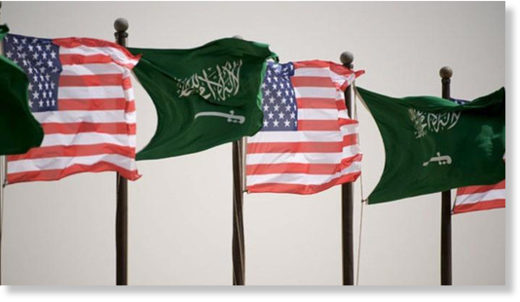 Saudi US flags