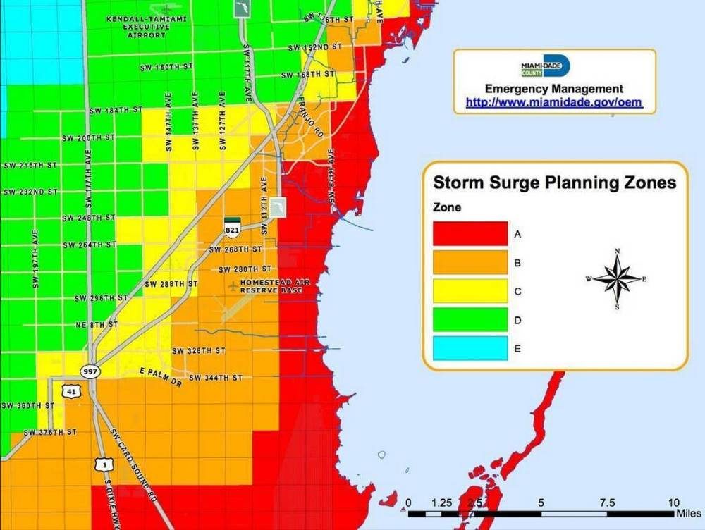 Storm surge Miami Irma