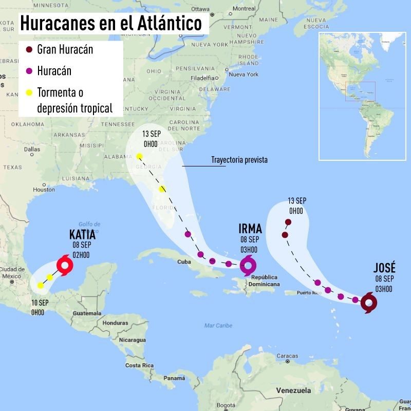 huracánes atlántico