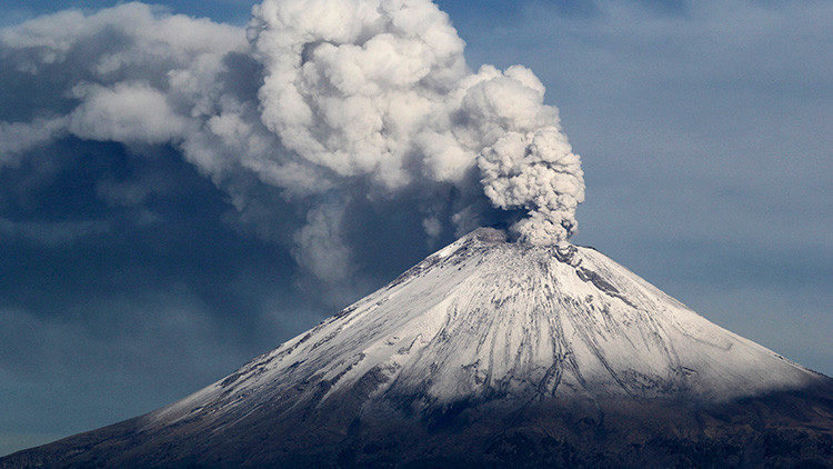 El volcán Popocatépetl en México, el 9 de julio de 2013.