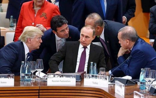 Putin in the middle of attention