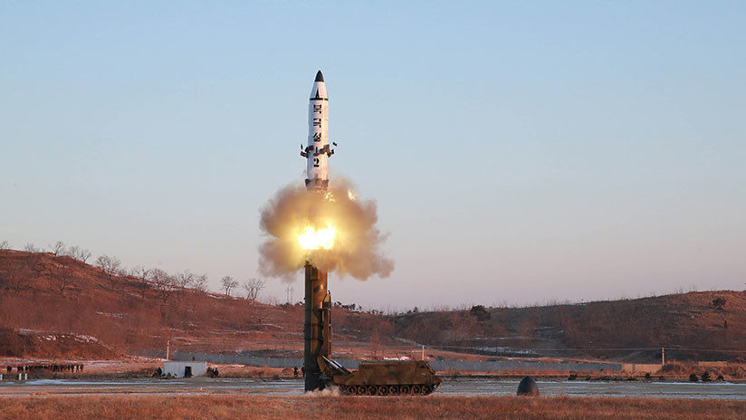 La prueba del misil norcoreano